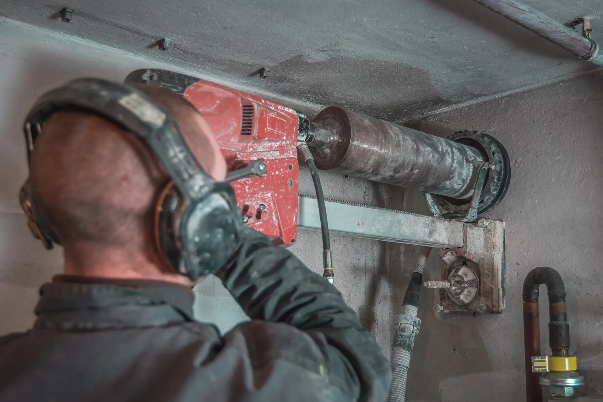 Kernbohrung Kellerwand